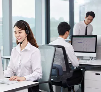 客服部：专业细致的客户跟踪和后续服务，提供最全面的客户服务